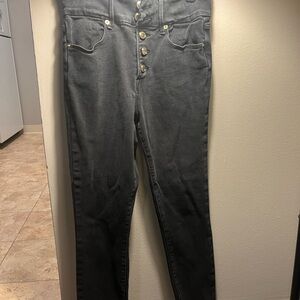 Good American Charcoal High Rise Jeans